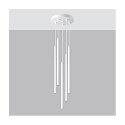 Luminaire Center Suspension Pastelo Acier Blanc