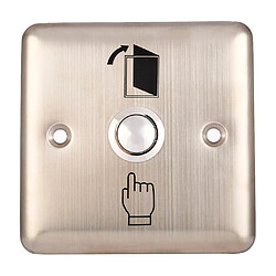 Bouton de déverrouillage de la porte Interrupteurs Enfichables De Porte électrique NO Release Release Sortie Momentanée Ronde Push Outlet Switches Button Switch, Golden