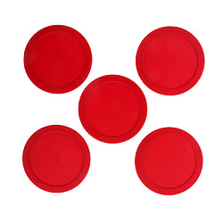 Acheter 5 pièces 62mm air hockey remplacement des rondelles pour les tables de hockey sur l'air grandeur nature rouge