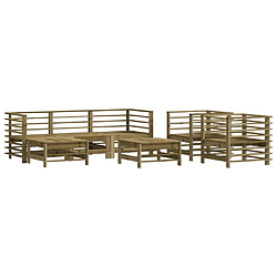 Maison Chic Salon de jardin 7 pcs - Table et chaises d'extérieur - Mobilier/Meubles de jardin Moderne bois de pin imprégné -MN69915