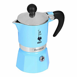 Avis Cafetière Italienne Bialetti Rainbow Bleu Métal Aluminium Thermoplastique 60 ml