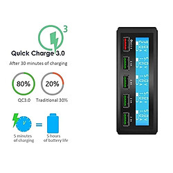 Acheter Universal Chargeur rapide portable multiport USB LCD 50W Fast for Small Power Bank | Chargeur de téléphone mobile