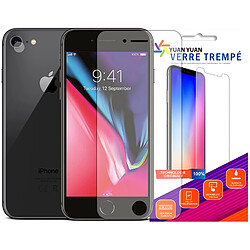 Verre trempé pour iPhone 7 + Verre Trempé Camera Arrière Protecteur - 9H Film Protection en Verre Trempé - Visiodirect -