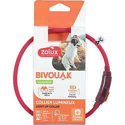 ZOLUX Collier lumineux pour chiots Bivouak rouge.