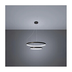 Avis Luminaire Center Suspension LED Rio Aluminium Noir