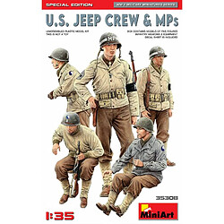 Mini Art Figurine Mignature U.s. Jeep Crew & Mps. Special Edition