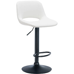 Non Tabouret de bar Camden simili cuir noir pas cher