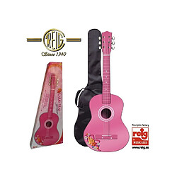 REIG Guitare espagnole - Boîte 75 cm- Rose