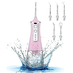 Universal Irrigateur oral portable USB Jet de 350 ml du réservoir d'eau étanche Nettoyer de dents | Irrigators oraux (rose)