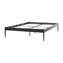 Acheter Beliani Lit double 140 x 200 cm en métal noir VAURS