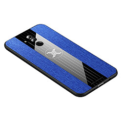 Wewoo Coque Souple Pour Huawei Mate 20 Lite / Maimang 7 XINLI Tissu de couture Antichoc TPU Housse de protection Bleu