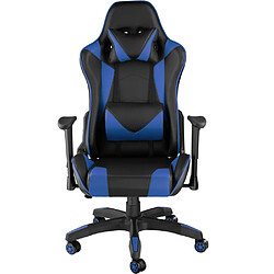 Acheter Helloshop26 Fauteuil de bureau chaise siège sport gamer noir/bleu 08_0000370