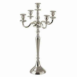 Paris Prix Chandelier 5 Têtes Design Classic 63cm Argent