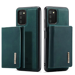 Dg.Ming Coque en TPU antichoc, anti-chute, auto-aimant amovible 2-en-1, hybride avec béquille vert pour votre Samsung Galaxy A03s (166.5 x 75.98 x 9.14mm)