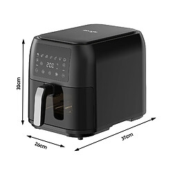 Iceagle Friteuse à Air Sans Huile 8.5L XXL Airfryer avec Grande Fenêtre pas cher