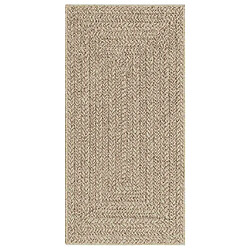 vidaXL Tapis ZIZUR beige 60x110 cm aspect de jute intérieur extérieur