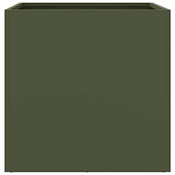 Acheter vidaXL Jardinière vert olive 42x40x39 cm acier