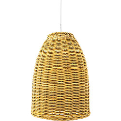 ICONIK INTERIOR Lampe suspendue style boho Bali en rotin naturel - Lie Bois naturel