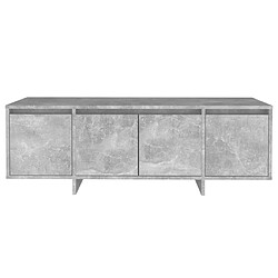 Acheter vidaXL Meuble TV gris béton 120x30x40,5 cm bois d'ingénierie