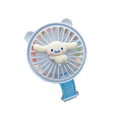 (BlueCinnamoroll) Ventilateur de Montre de Dessin Animé Chargeur Usb Mini Ventilateur de Poignet Portable