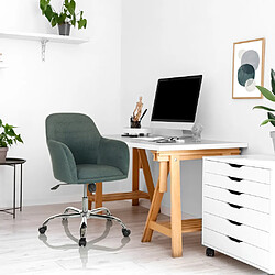 Siège de bureau / Siège pivotant / Chaise à coque SOLAO 300 Tissu vert hjh OFFICE pas cher