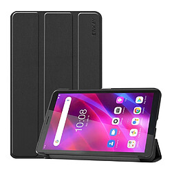 Enkay Etui en PU antichoc, avec support à trois volets noir pour votre Lenovo Tab M7/M7 (2nd Gen)/M7 (3rd Gen)