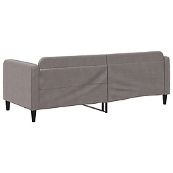 Acheter vidaXL Lit de repos sans matelas taupe 80x200 cm tissu