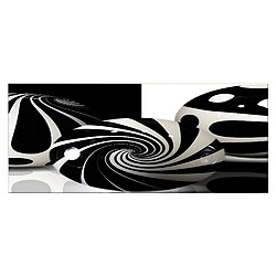 EPIKASA Impression sur Toile Marbres, Noir, Polyester, 100x3x70 cm