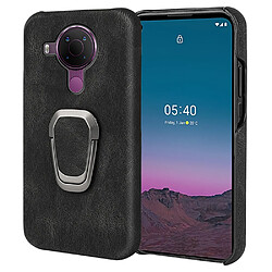 Coque en TPU + PU anti-chocs avec béquille à anneau rotatif, noir pour votre Nokia 5.4