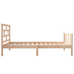 Acheter vidaXL Cadre de lit sans matelas bois de pin massif