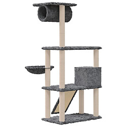 Acheter vidaXL Arbre à chat avec griffoirs en sisal Gris foncé 131 cm