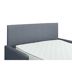 Acheter Inside 75 Canapé compact convertible avec tête de lit GRAND HOTEL matelas mémory 20cm express lattes 160cm velours bleu navy