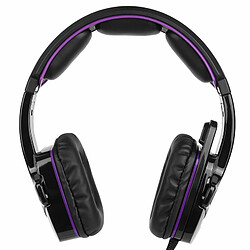 Acheter Sades Sa-930 Casque Professionnel Casque De Jeu 3,5 Mm Avec Câble 1 À 2 Pour Ordinateur Noir Violet