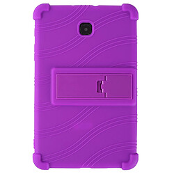 Coque en silicone flexible avec béquille pliable violet pour votre Samsung Galaxy Tab A 8.0 (2018) SM-T387