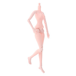 60cm 21 Joints Nude Body Part No Head Pour 1/3 BJD Doll Accessory Pink Skin