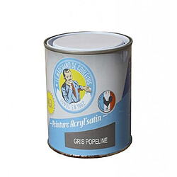 Peinture acrylique - Murs et plafonds - Satin - Gris popeline - 0.5 L - ONIP