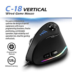 Avis Universal Gamer de souris de souris de souris de jeu filaire ergonomique