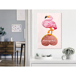 Artgeist Tableau - Flamingo in Love (1 Part) Vertical [40x60]