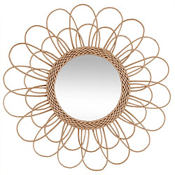 Atmosphera, Createur D'Interieur Miroir en rotin fleur D 56 cm