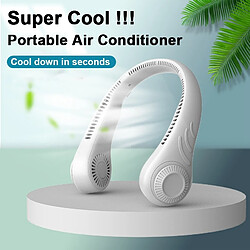 Ventilateur de Cou Suspendu Sans Lame Ventilateur de Sport Portable 4000mAh Mini Refroidisseur d'air Rechargeable USB pour la Maison en Plein Air pas cher