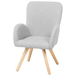 Acheter Beliani Fauteuil BJARN Tissu Gris clair