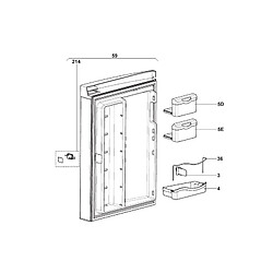 FERMETURE DE PORTE COTE PORTE REP 214 POUR REFRIGERATEUR DOMETIC - 241341540