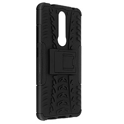 Avizar Coque Nokia 2.4 Protection Bi-matière avec Béquille Support Noir