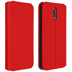 Avizar Housse Nokia 2.3 Étui Protection Intégrale Portefeuille Fonction Support Rouge