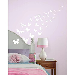 Thedecofactory PAPILLONS & LIBELLULES - Stickers repositionnables phosphorescents