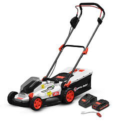 Elem Garden Technic Tondeuse rechargeable 20V - Largeur de coupe 33 cm - Batterie et chargeur fournis - ElemGarden