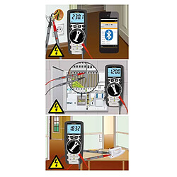 Laserliner - Multimètre professionnel précis et robuste avec mode d'impédance basse Low Z et Bluetooth - MultiMeter XP