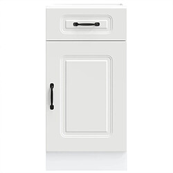 Avis vidaXL Armoire de cuisine Kalmar blanc bois d'ingénierie