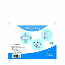 Boîte Exacompta de Classement à pression Dos 100mm Polypro Vert