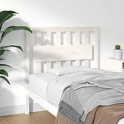 vidaXL Tête de lit Blanc 95,5x4x100 cm Bois massif de pin